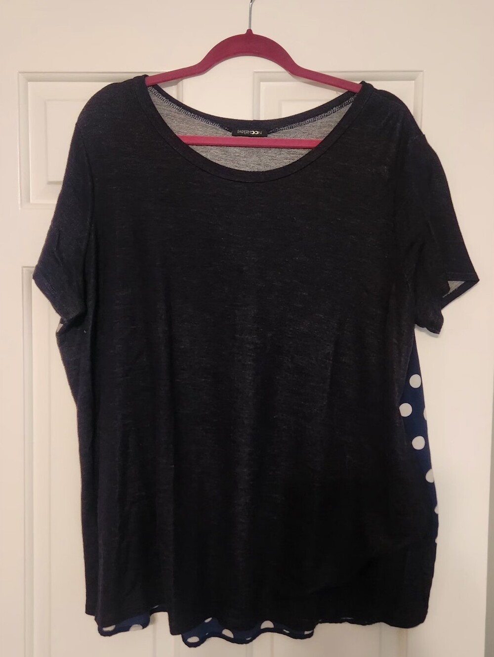 Papermoon 3X Navy Polka Dot Top